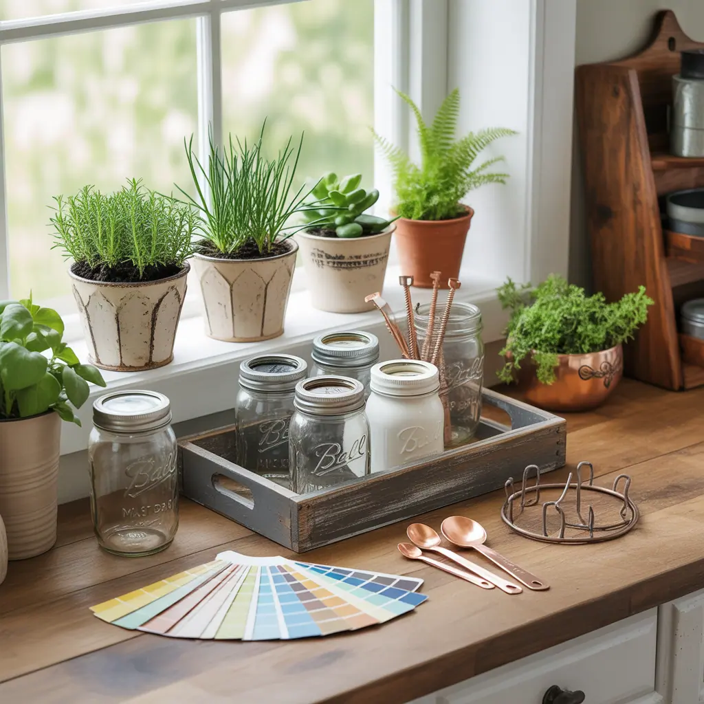 ideas for kitchen window sill decor