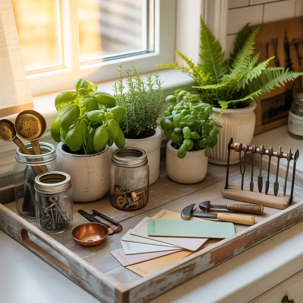 ideas for kitchen window sill decor