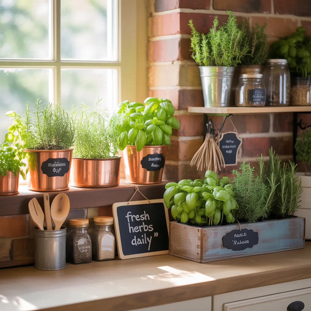 ideas for kitchen window sill decor