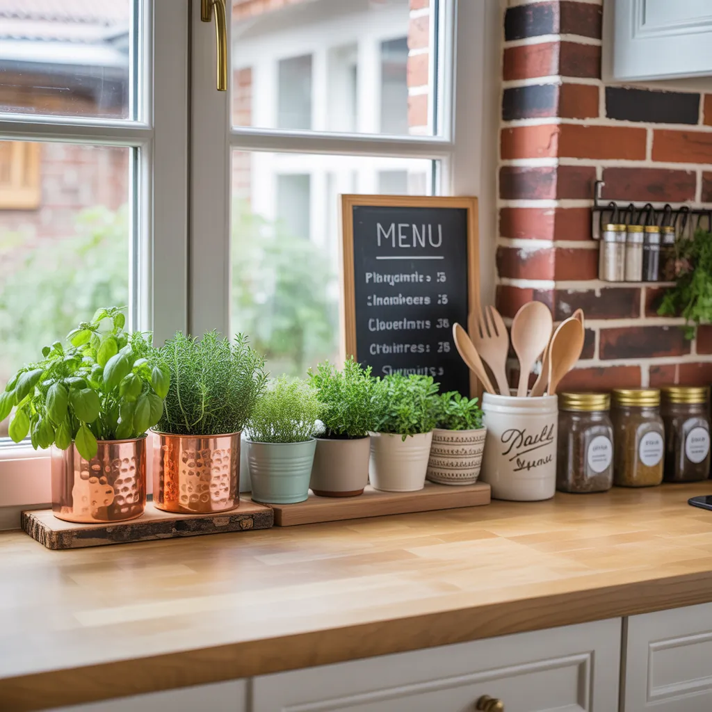ideas for kitchen window sill decor