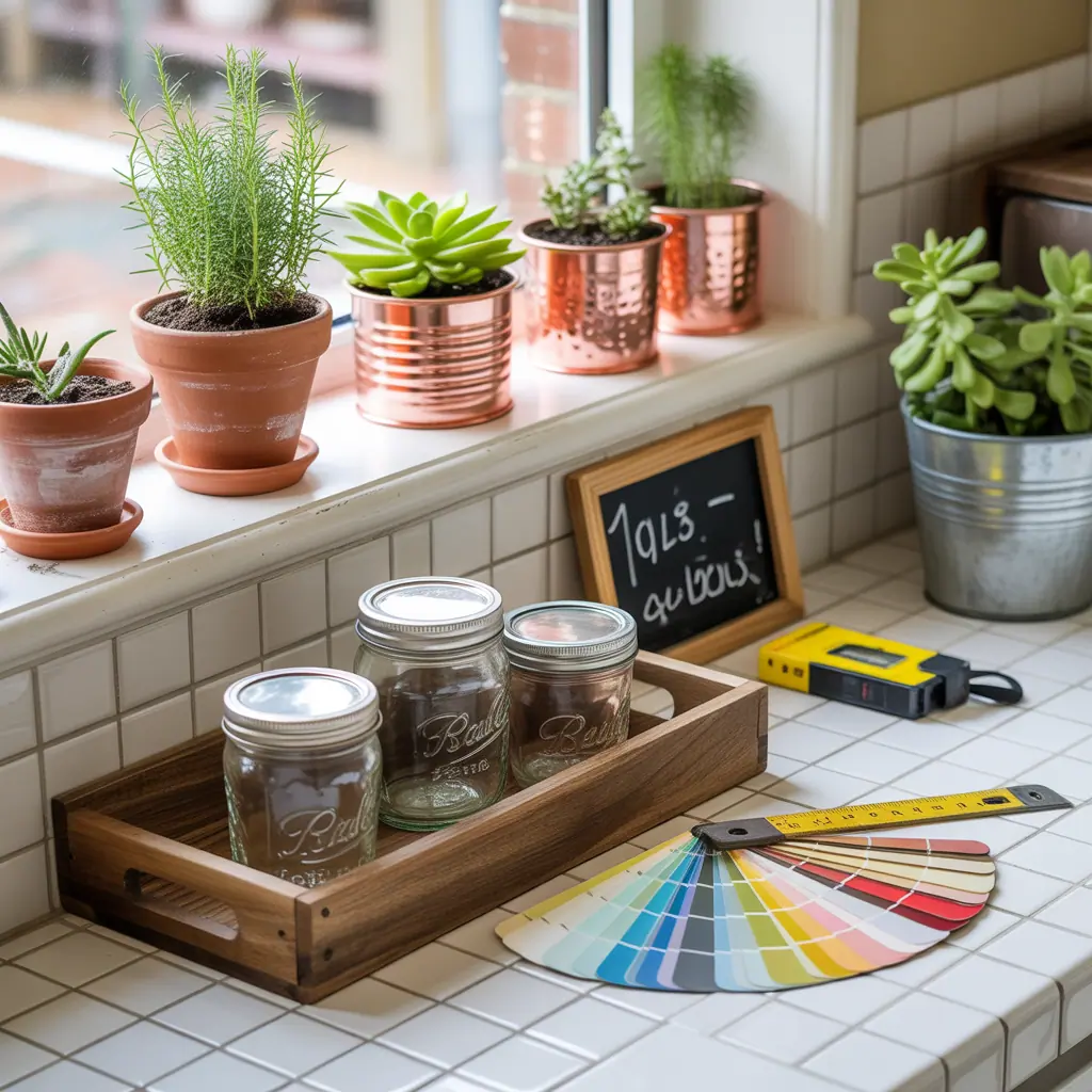 ideas for kitchen window sill decor