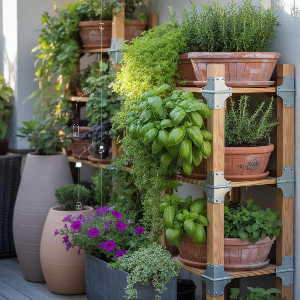 ideas for landscaping with pots