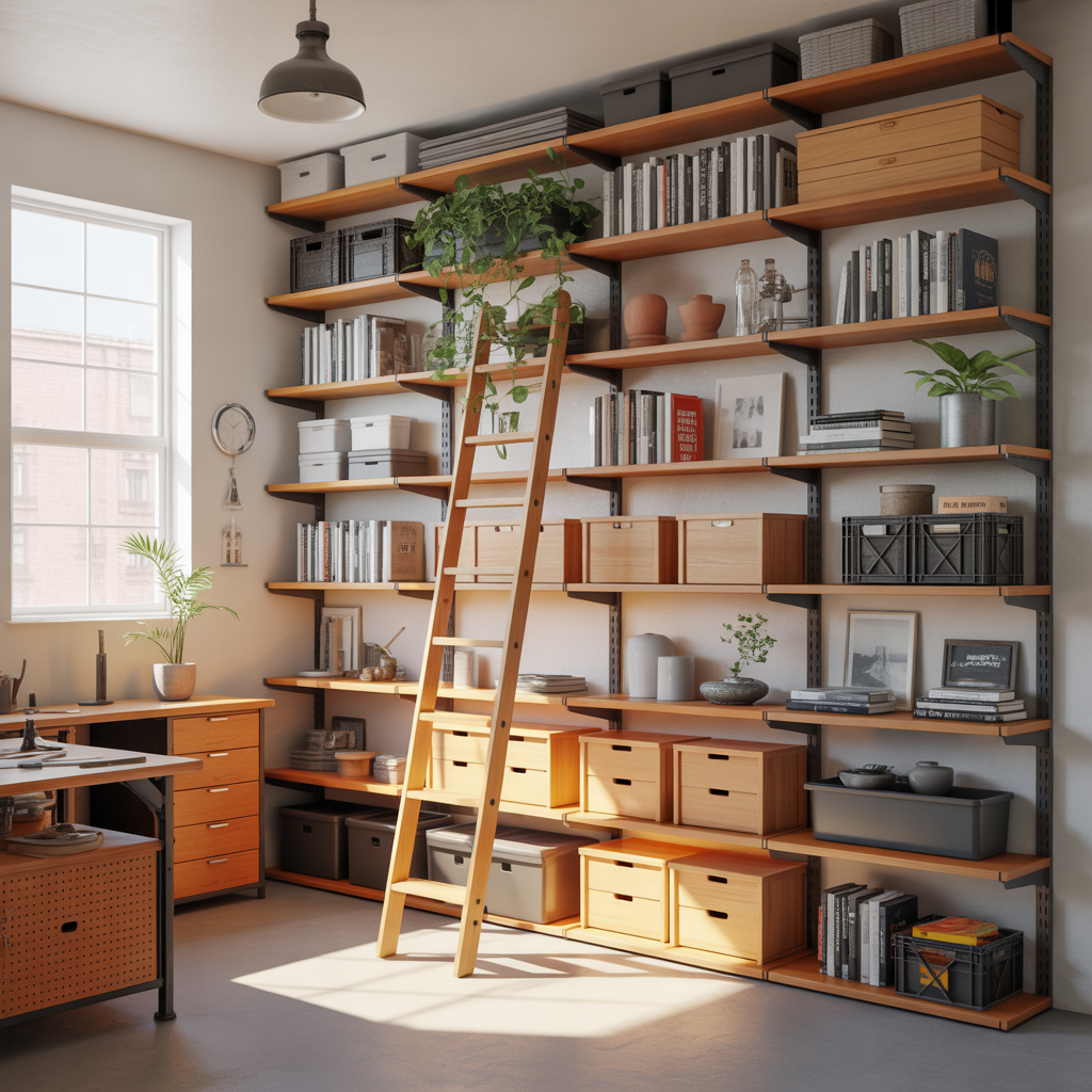 ideas for large book shelf