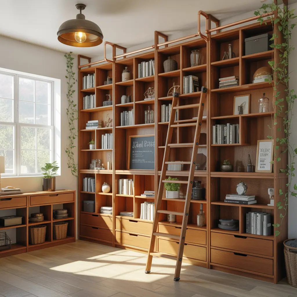 ideas for large book shelf