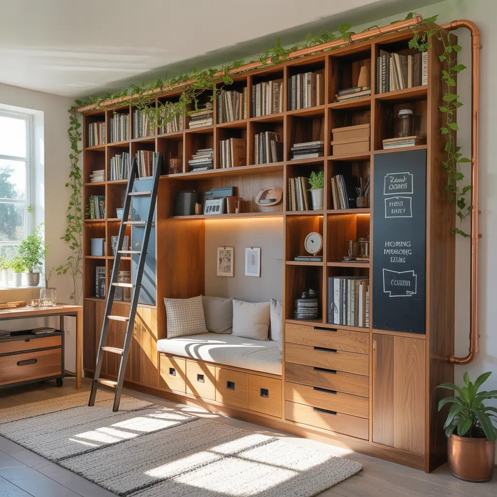 ideas for large book shelf