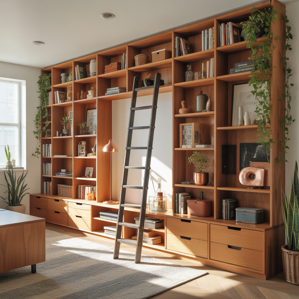 ideas for large book shelf