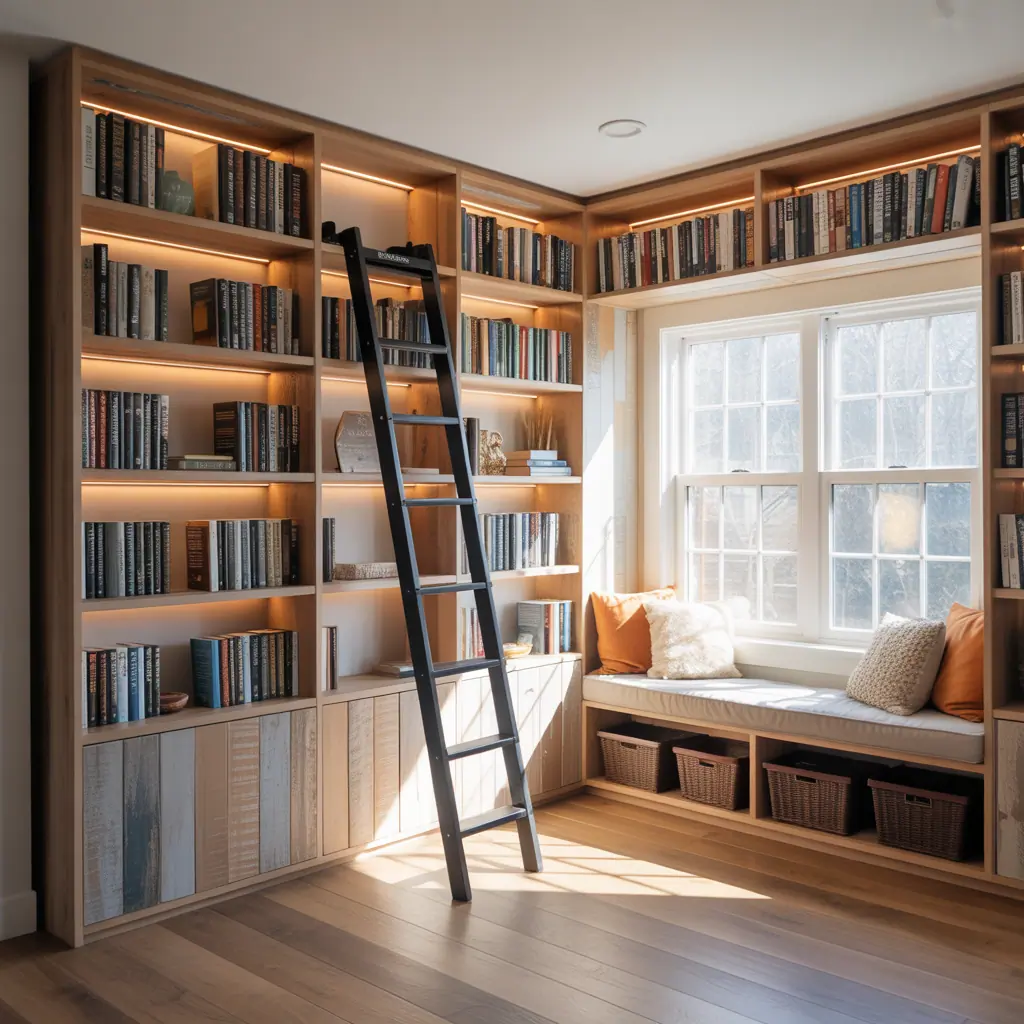 ideas for large book shelf