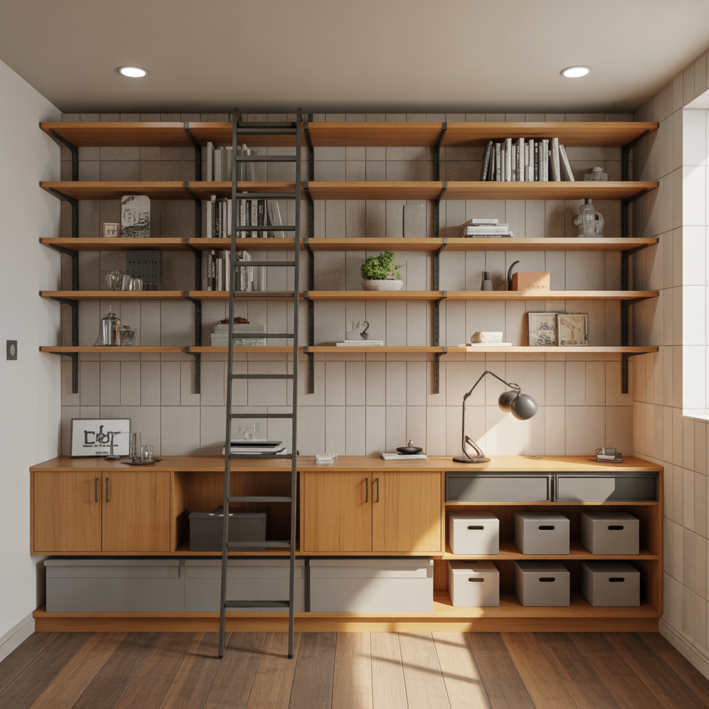 ideas for large book shelf