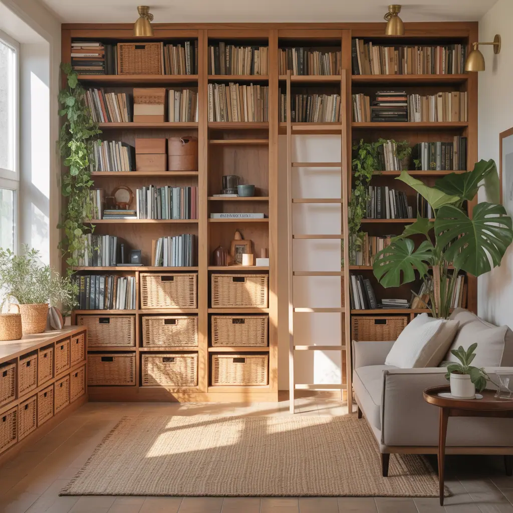 ideas for large book shelf
