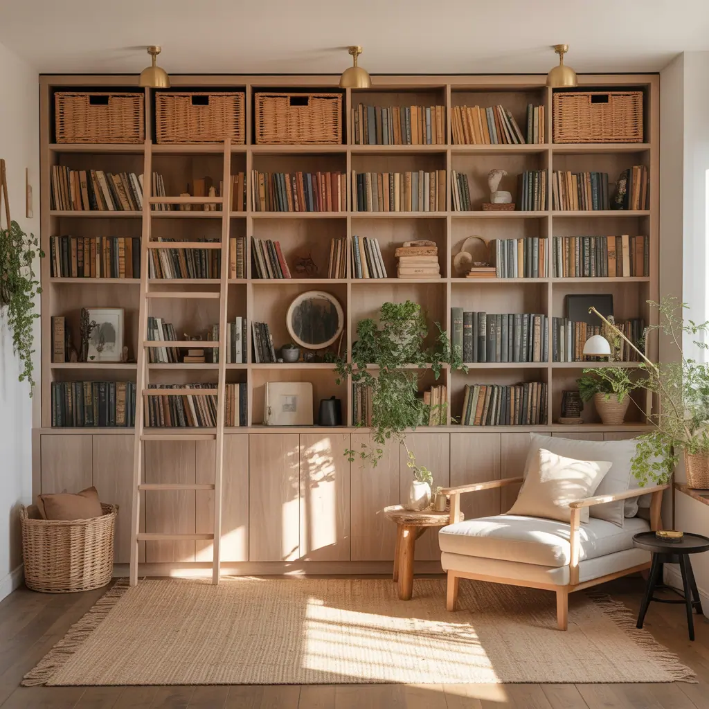 ideas for large book shelf