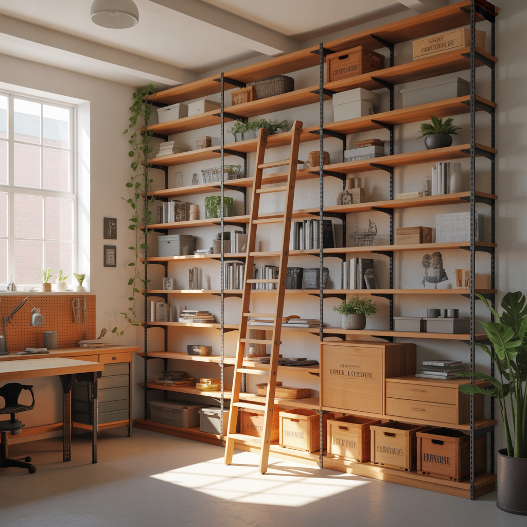 ideas for large book shelf