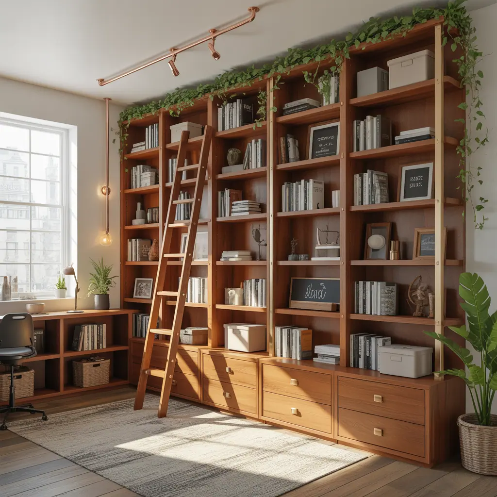 ideas for large book shelf