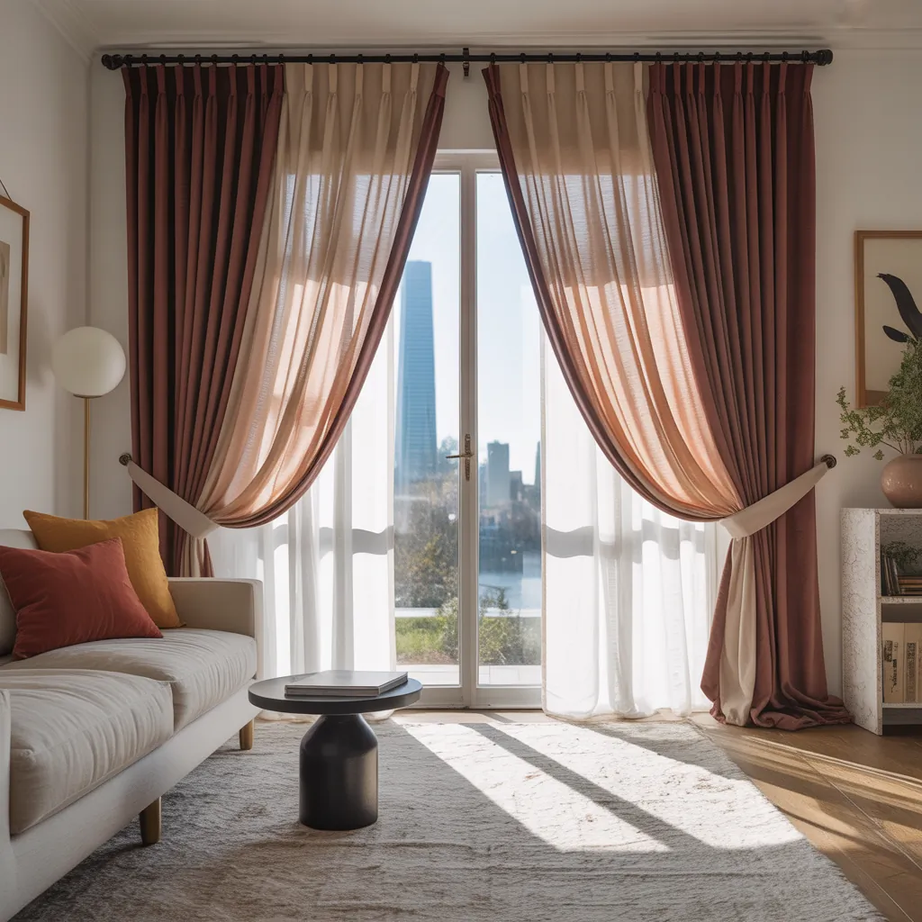 ideas for large window curtains