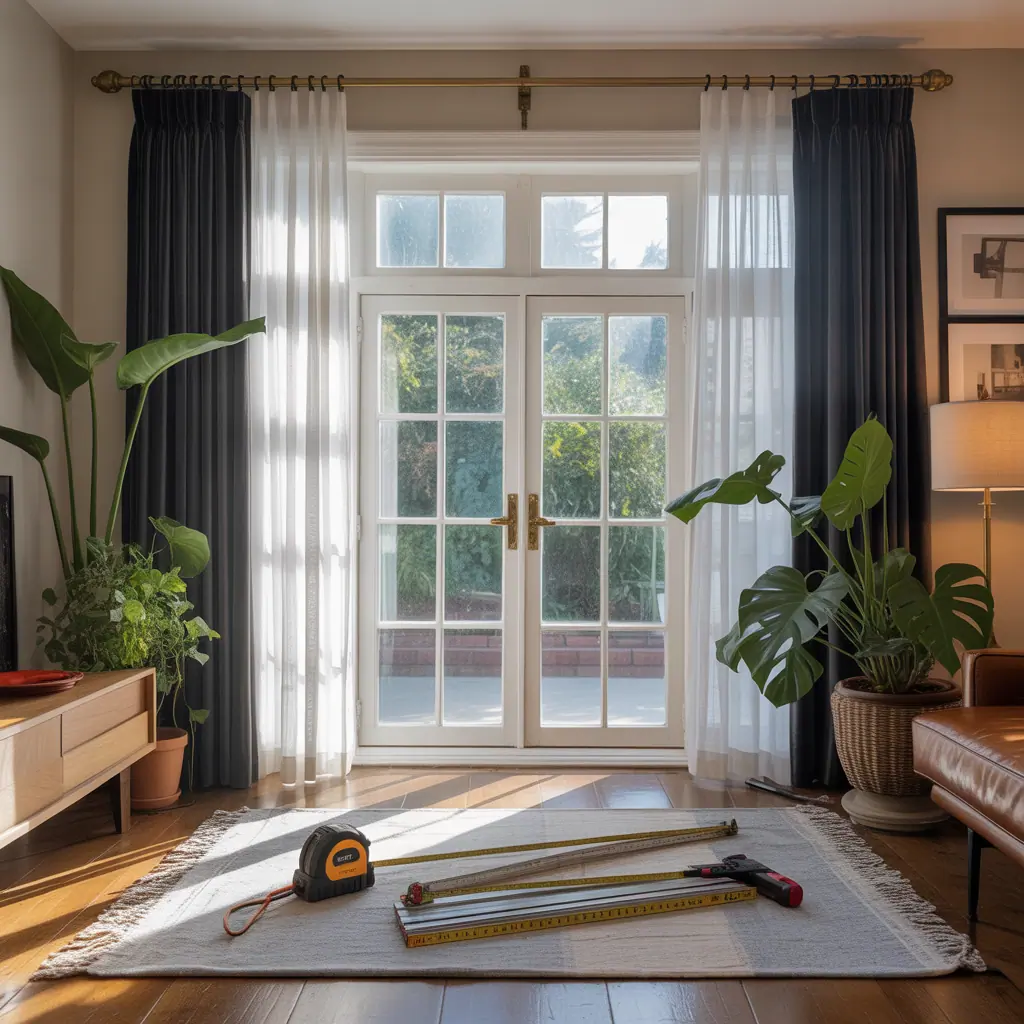 ideas for large window curtains