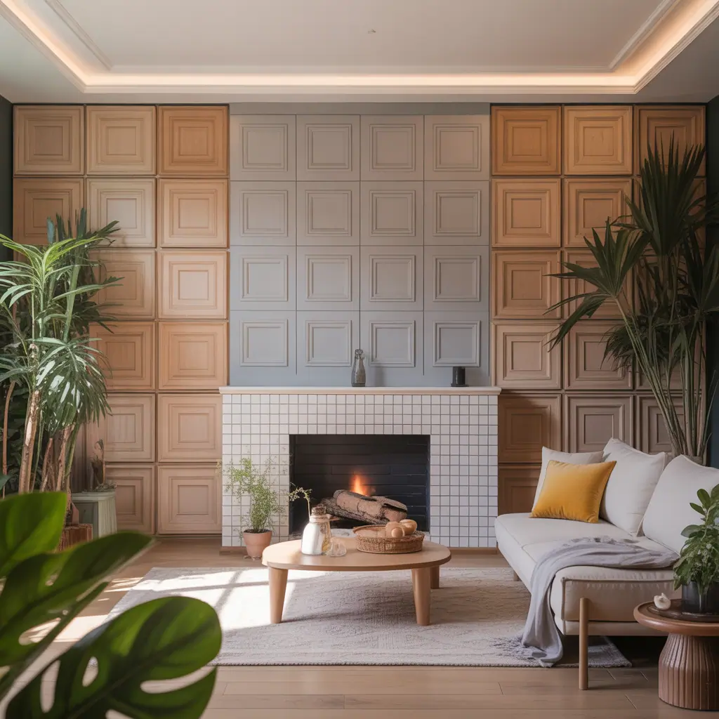 ideas for living room wall paneling