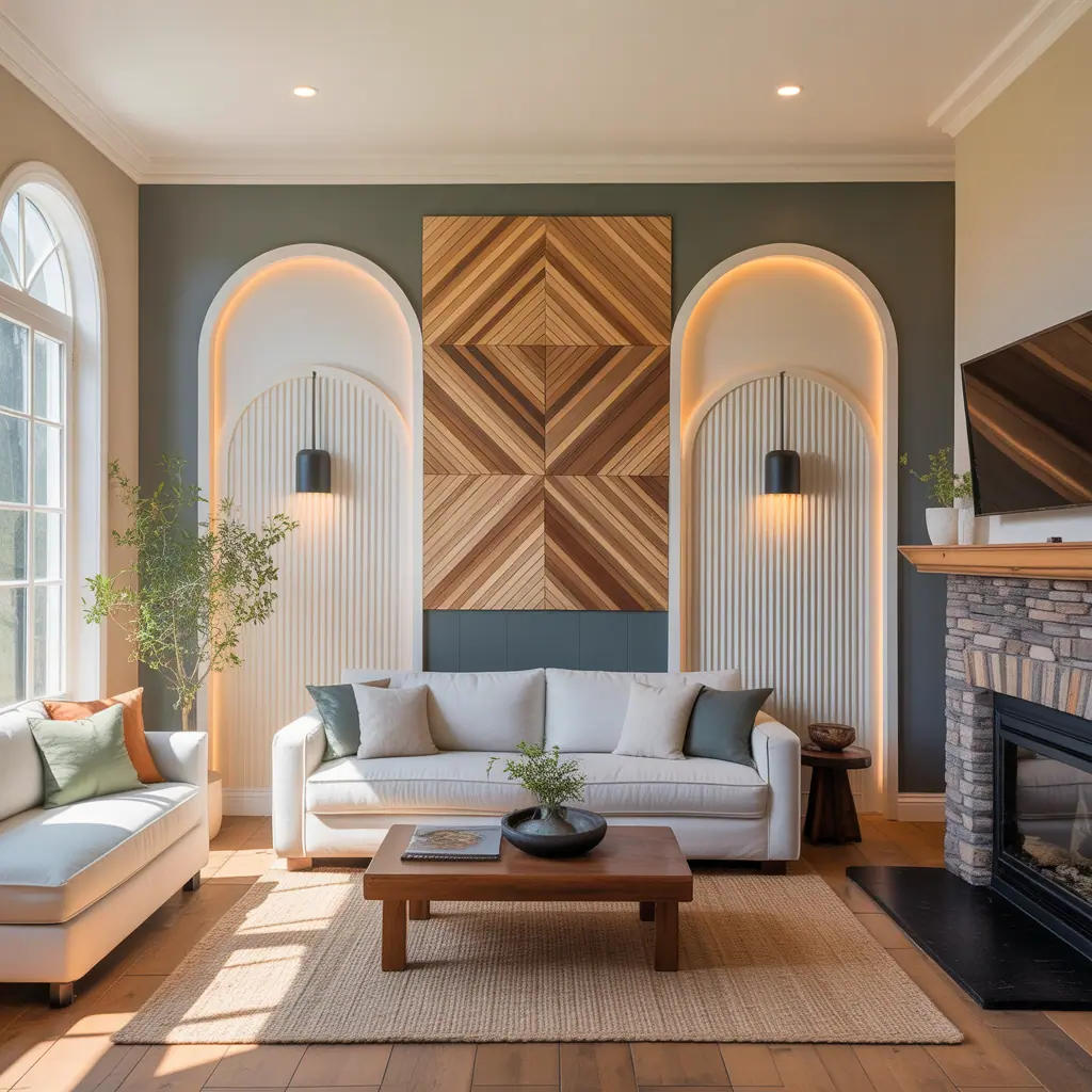 ideas for living room wall paneling