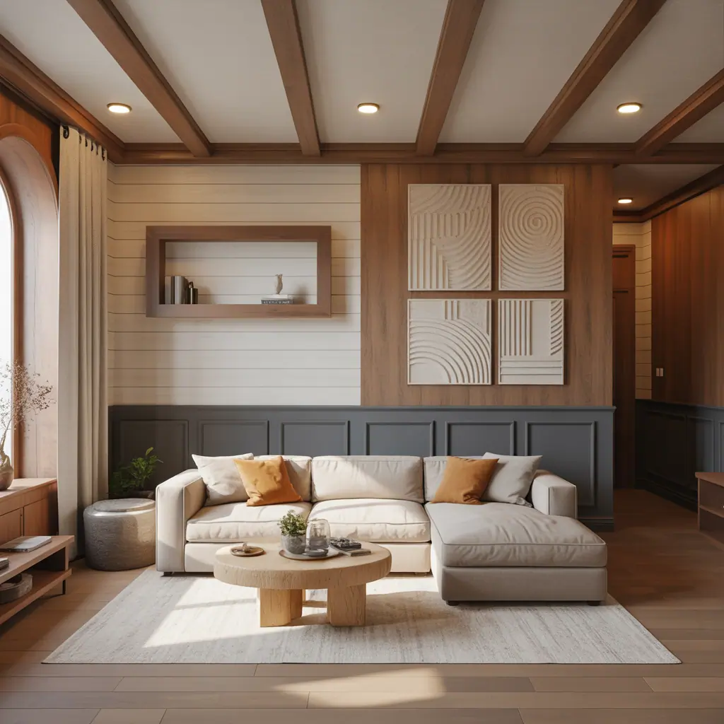 ideas for living room wall paneling