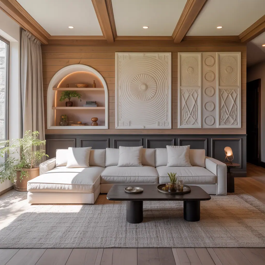 ideas for living room wall paneling