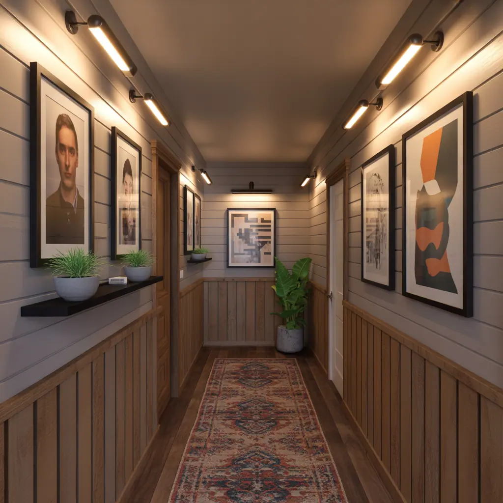 ideas for long hallway wall decor