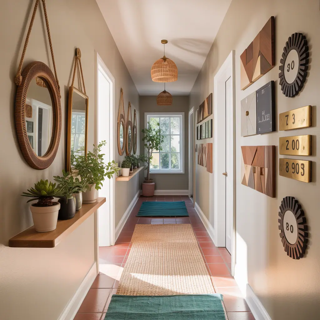 ideas for long hallway wall decor