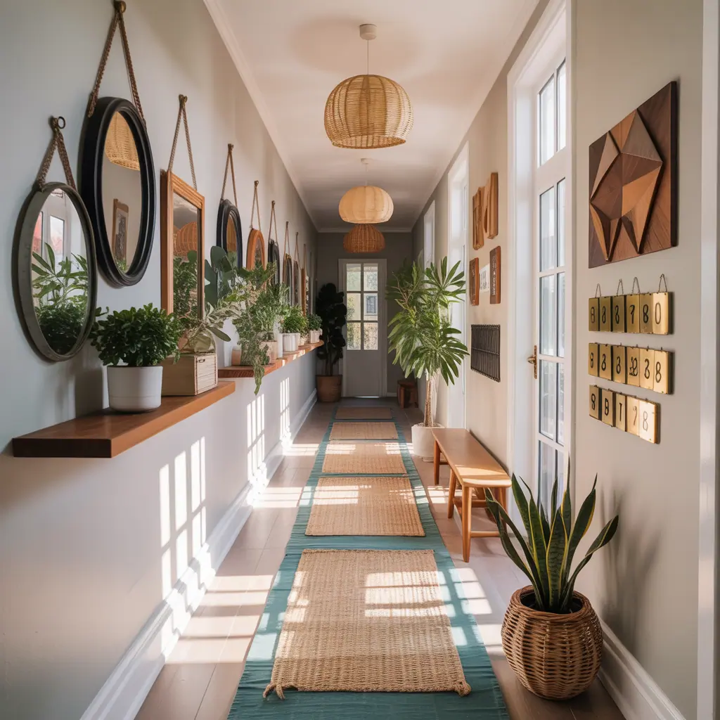ideas for long hallway wall decor