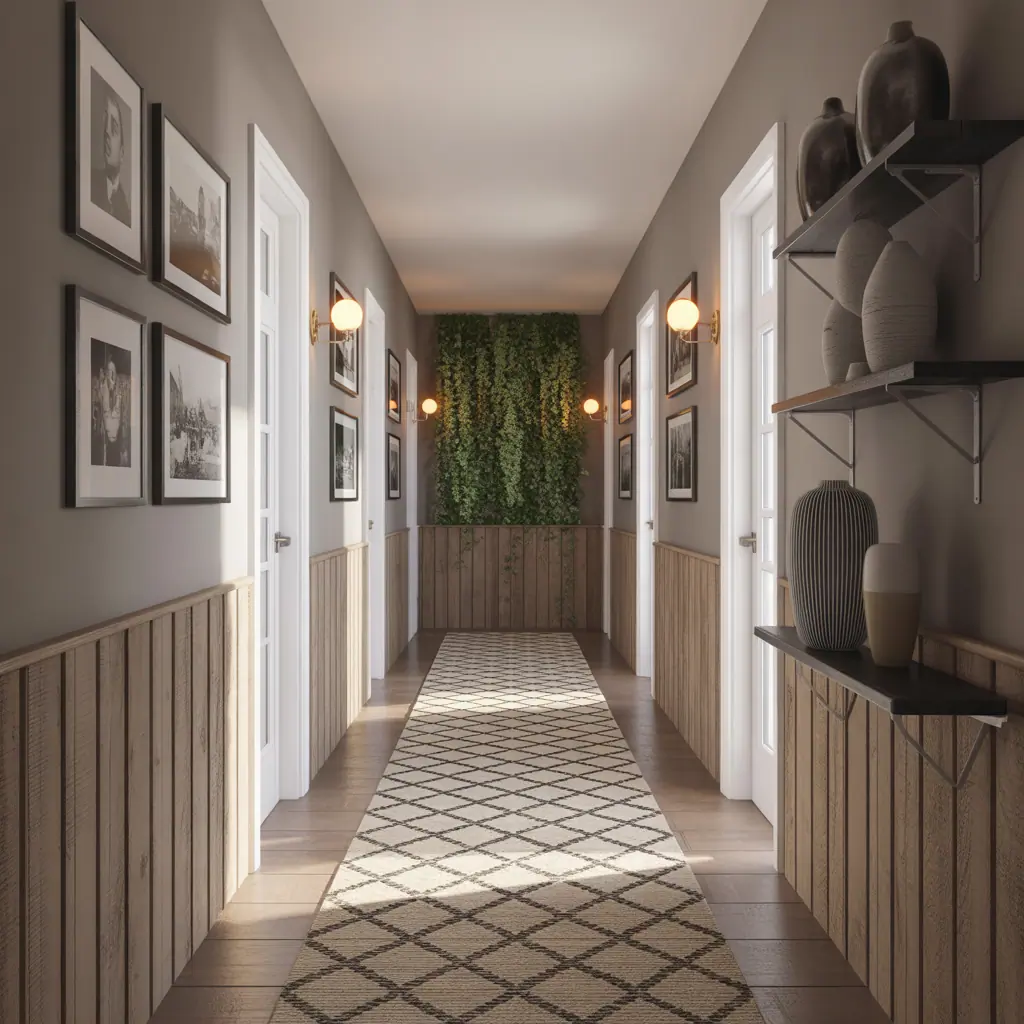 ideas for long hallway wall decor