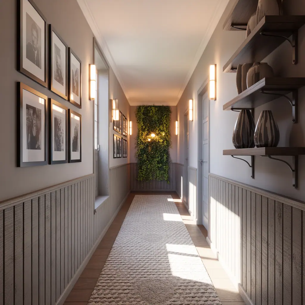 ideas for long hallway wall decor