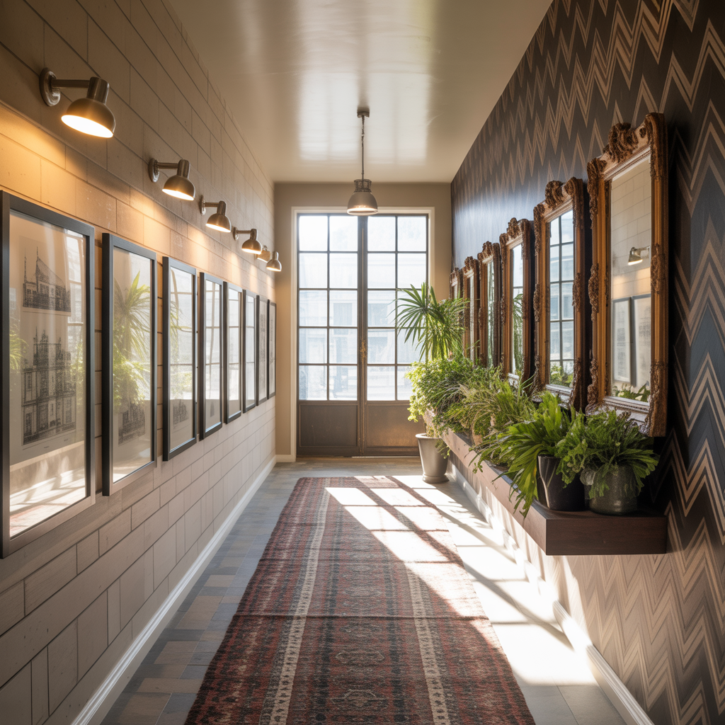 ideas for long hallway wall decor