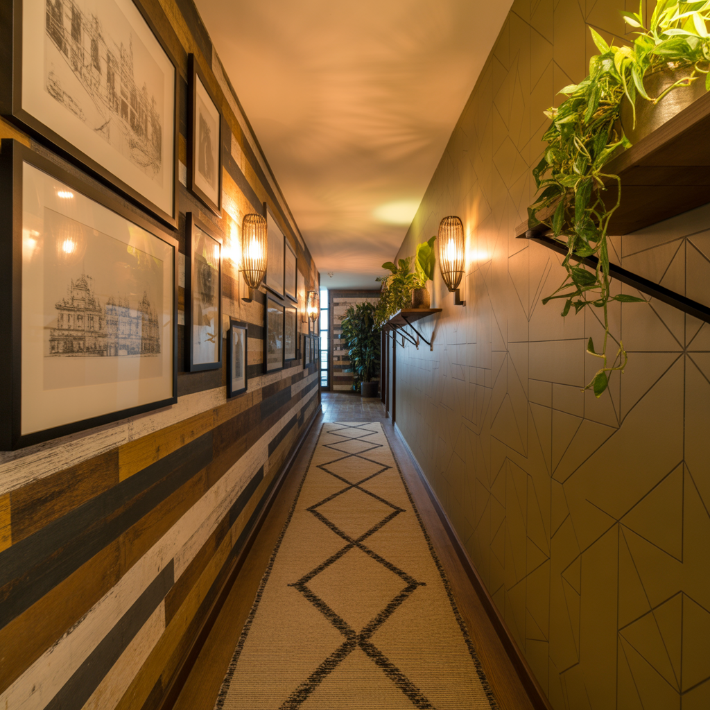ideas for long hallway wall decor