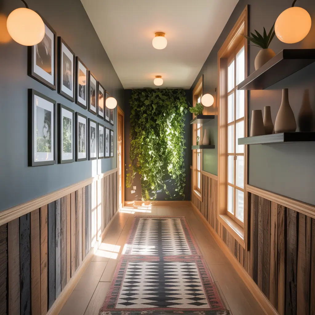ideas for long hallway wall decor