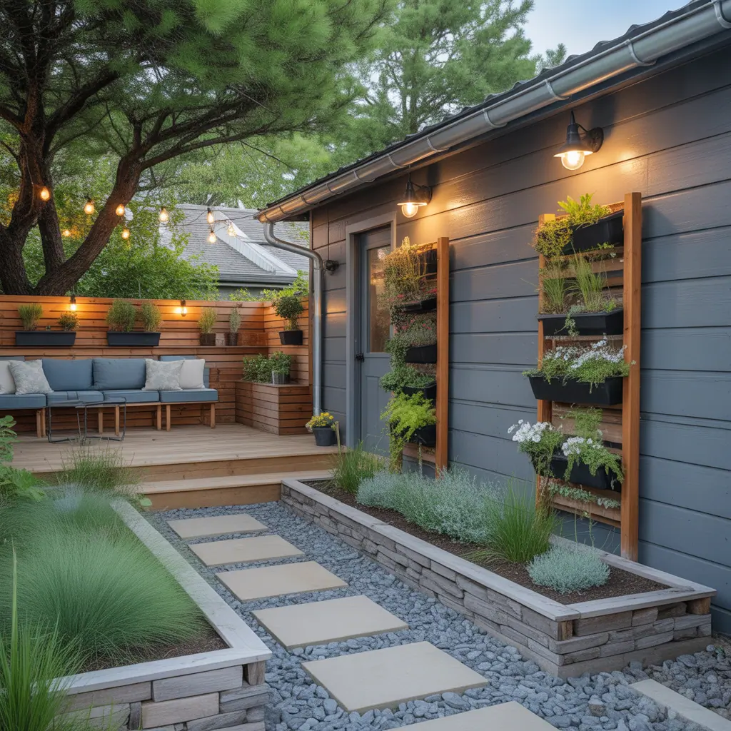 ideas for low maintenance side yard