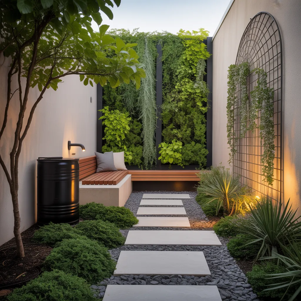 ideas for low maintenance side yard