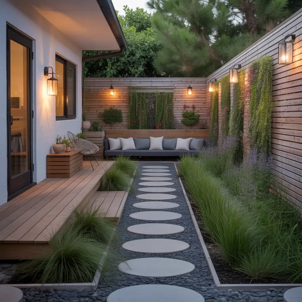 ideas for low maintenance side yard