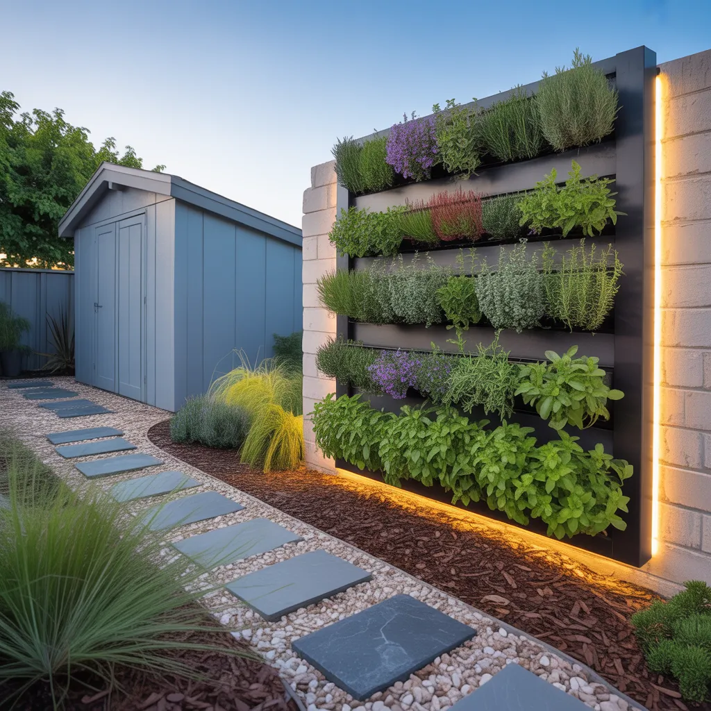 ideas for low maintenance side yard