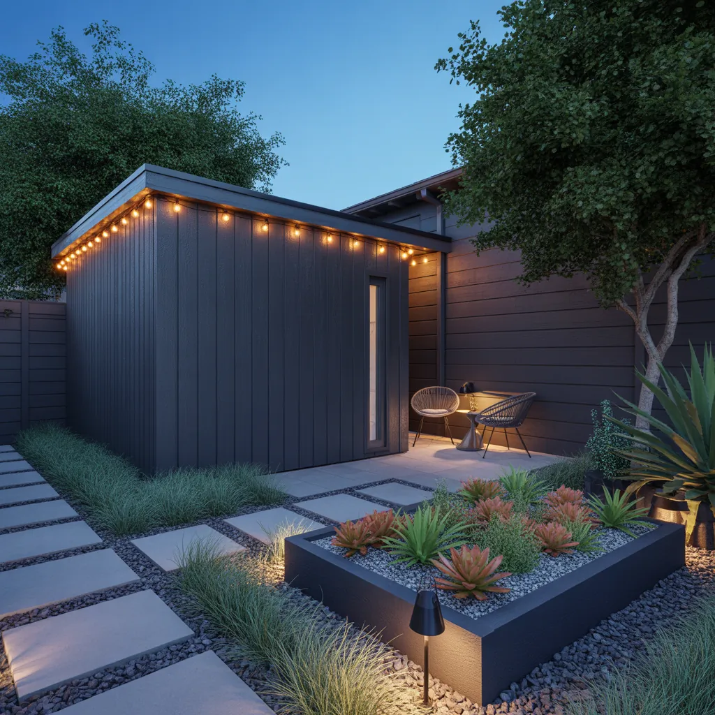 ideas for low maintenance side yard