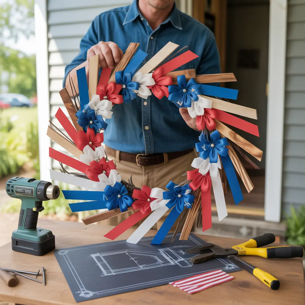 ideas for memorial day wreath