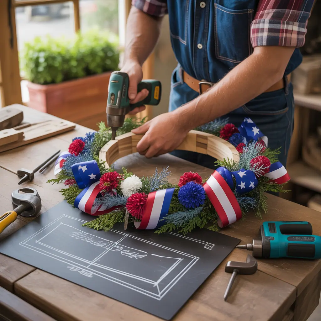 ideas for memorial day wreath