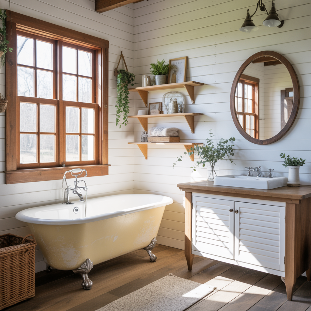 ideas for modern farmhouse bathroom