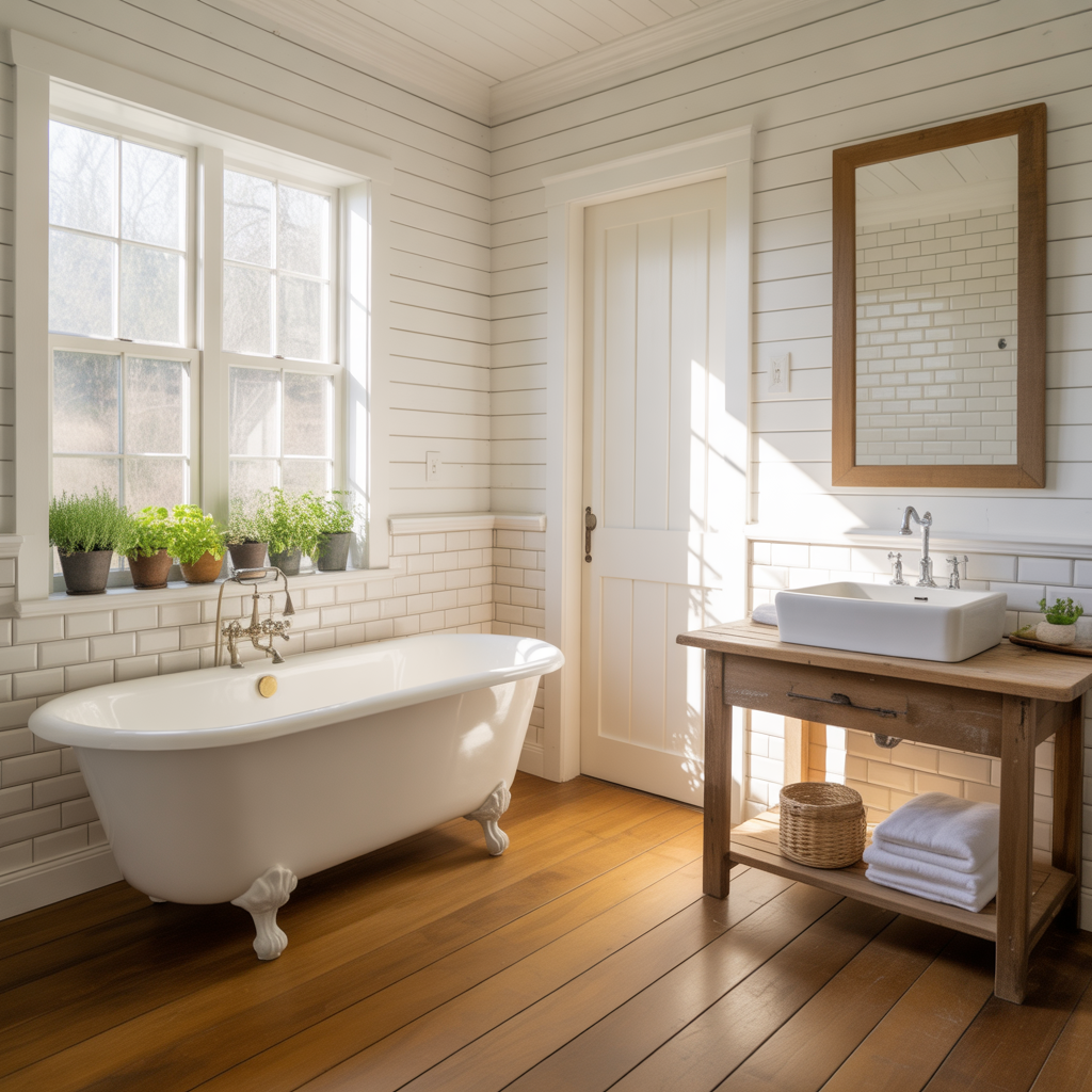 ideas for modern farmhouse bathroom