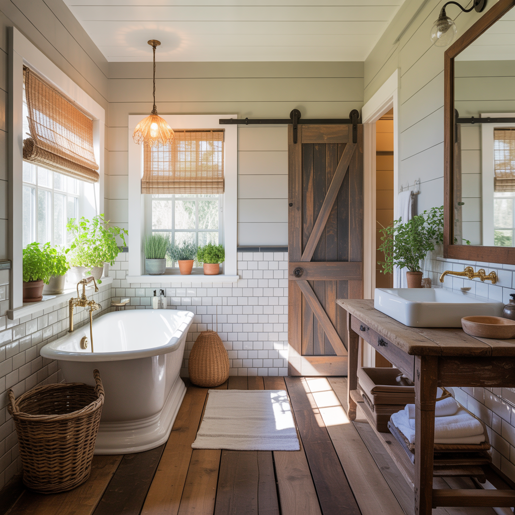 ideas for modern farmhouse bathroom