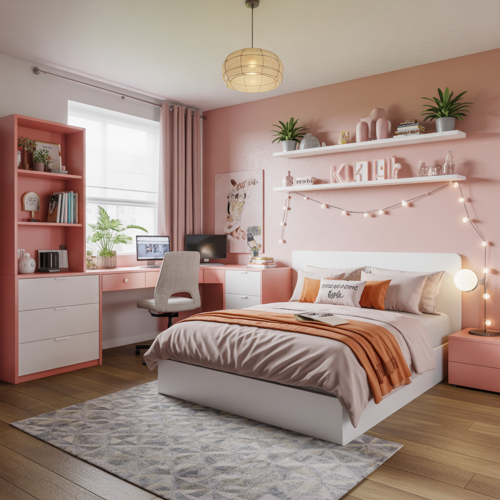 ideas for modern teenage girl bedroom