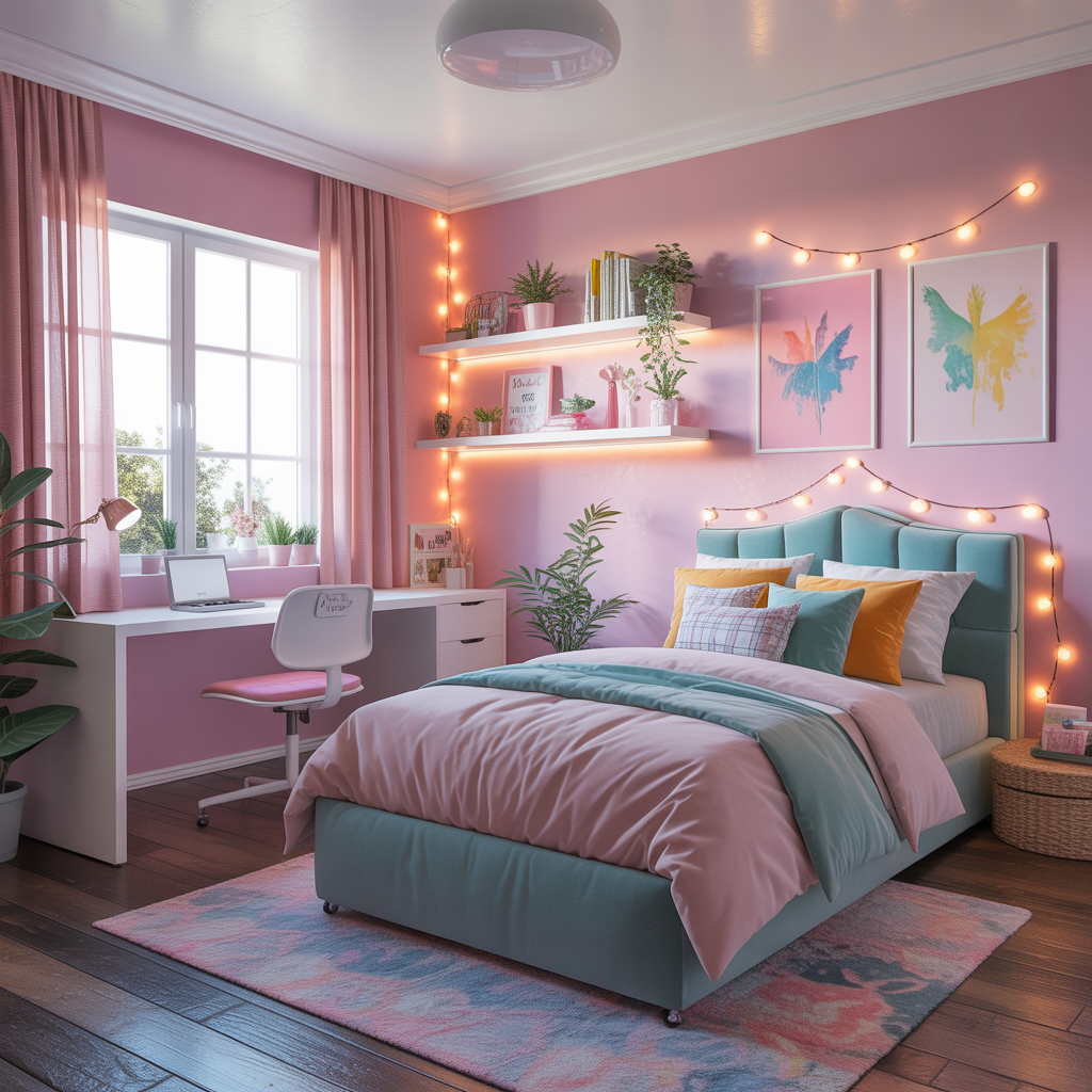 ideas for modern teenage girl bedroom