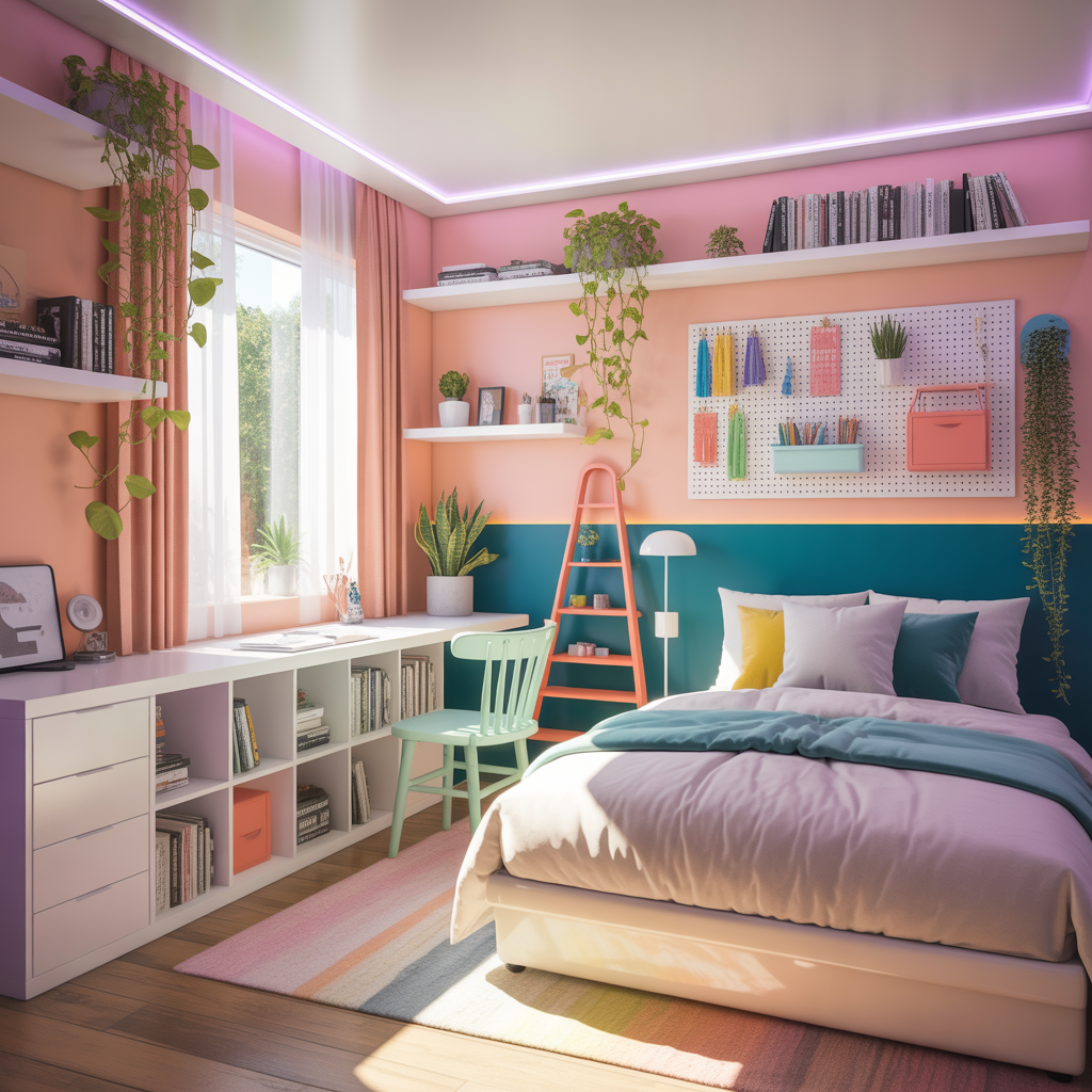 ideas for modern teenage girl bedroom
