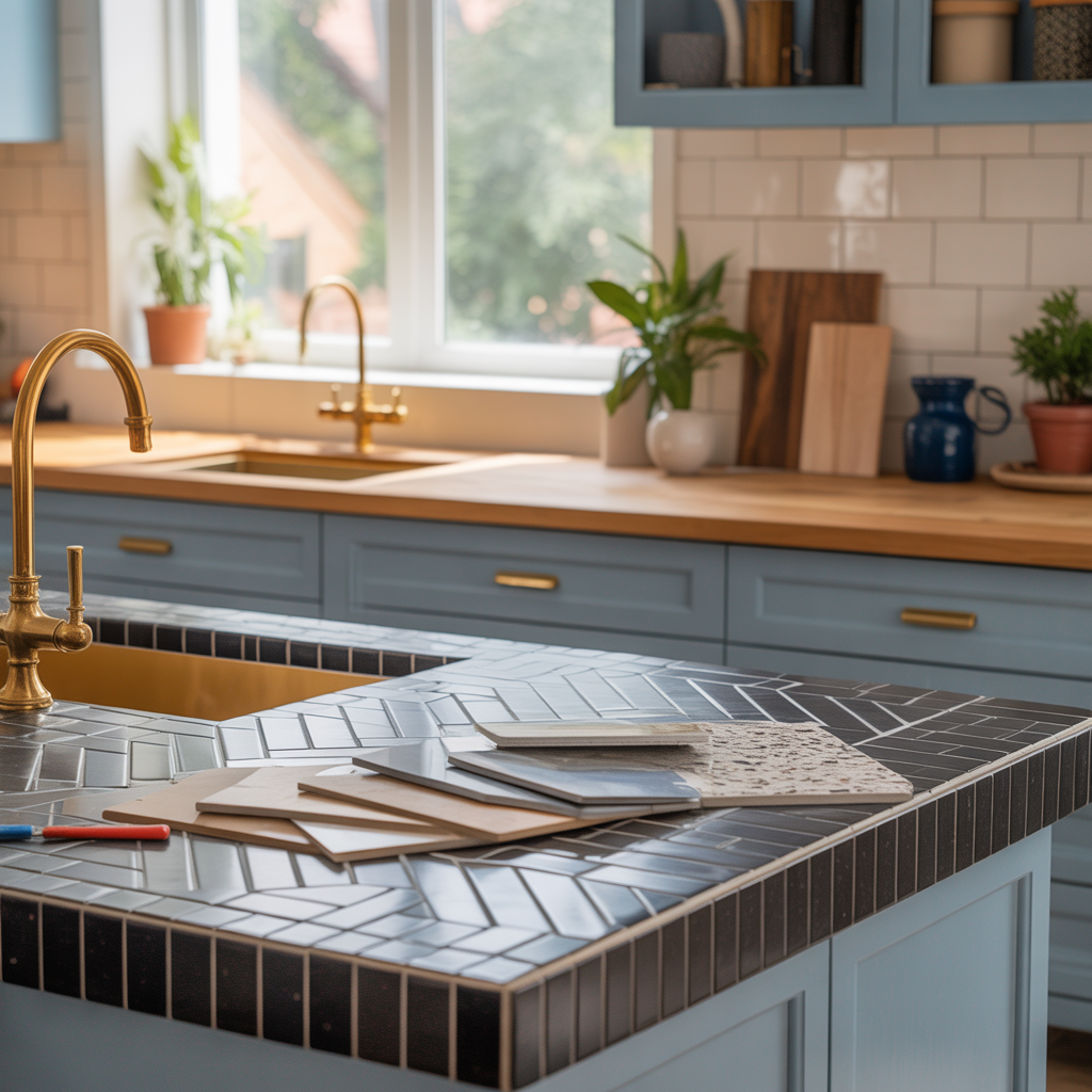 ideas for modern tile countertops