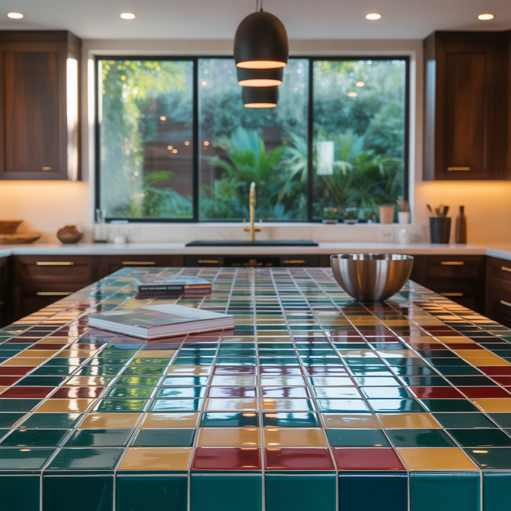 ideas for modern tile countertops