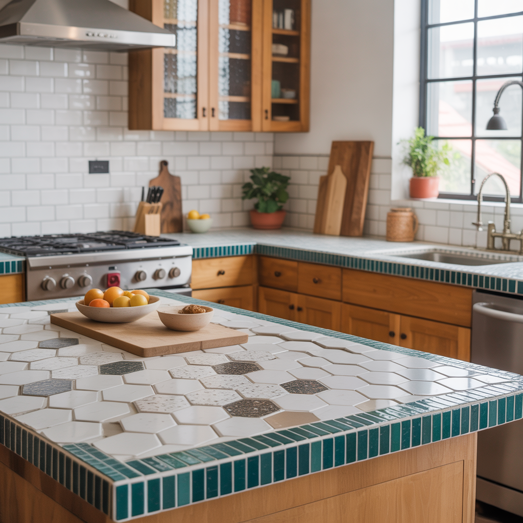 ideas for modern tile countertops