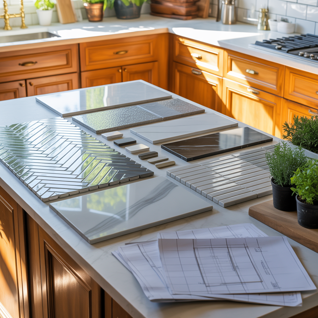 ideas for modern tile countertops