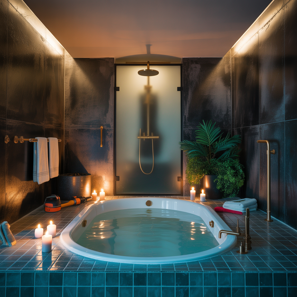 ideas for moody bathroom