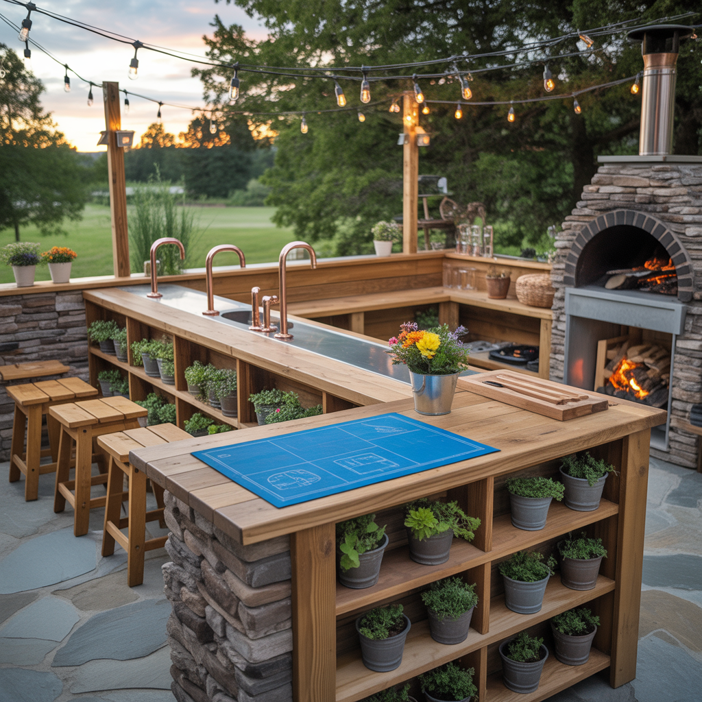 ideas for outdoor bar