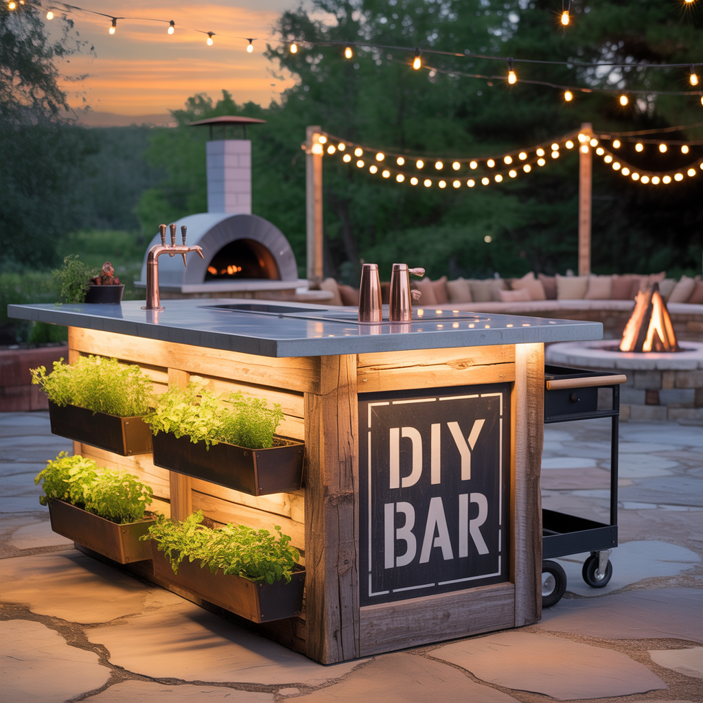 ideas for outdoor bar